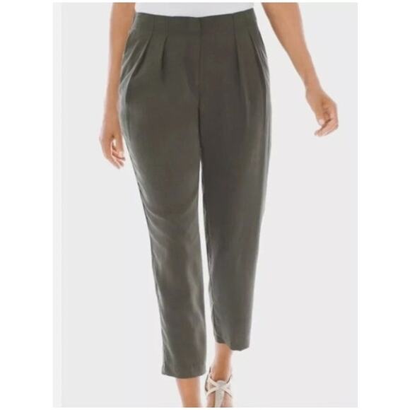 New NWT Chico's Soft Tencel Skimmer Pant In Evergreen Size 2.5 The Ultimate Fit - Picture 2 of 13